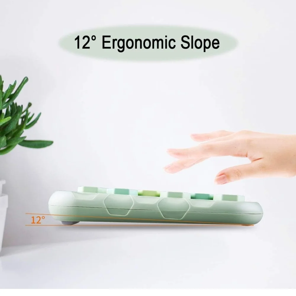 Brand New Green Wireless Keyboard and Mouse Set